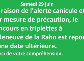 Concours annulé