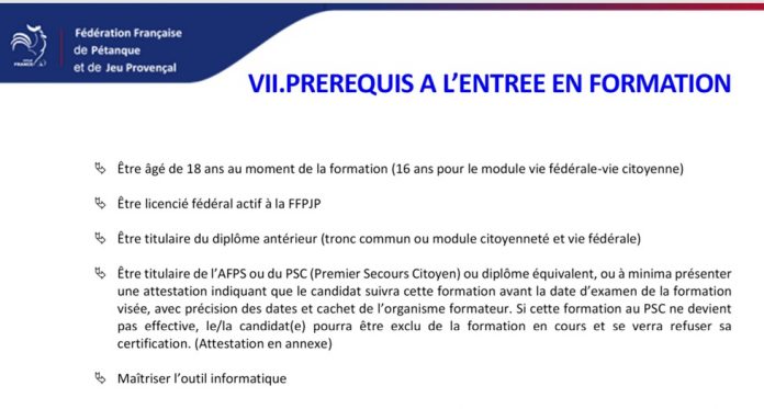 Infos Formations