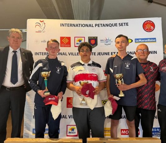 Résultats championnat départemental Triplettes Jeunes