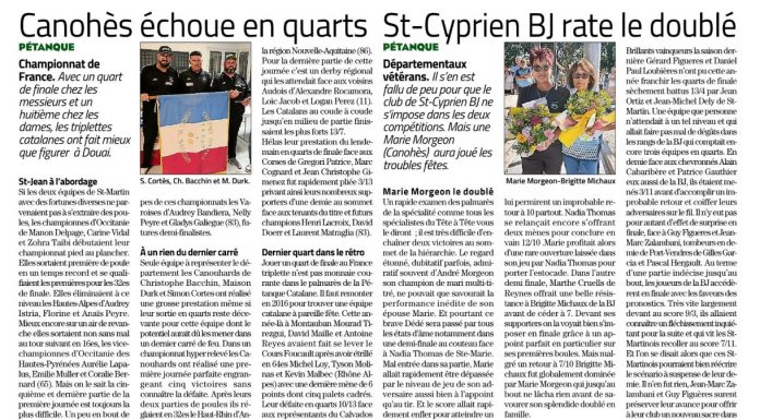 Résultats CDF 2026 à Douai TMASC et TFEM
